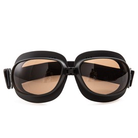 evomosa Vintage Motorcycle Goggles Motorcycle Goggles for Motocross Offroad ATV Aviator Glasses Sports Glasses Snowboard Bicycles Glasses (Black A)