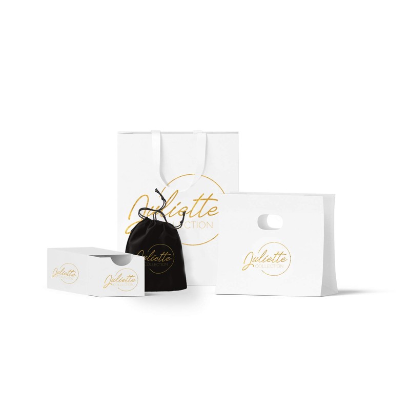 JULIETTE COLLECTION Gold Plated Navy Blue Enamel Stackable Fashion Ring