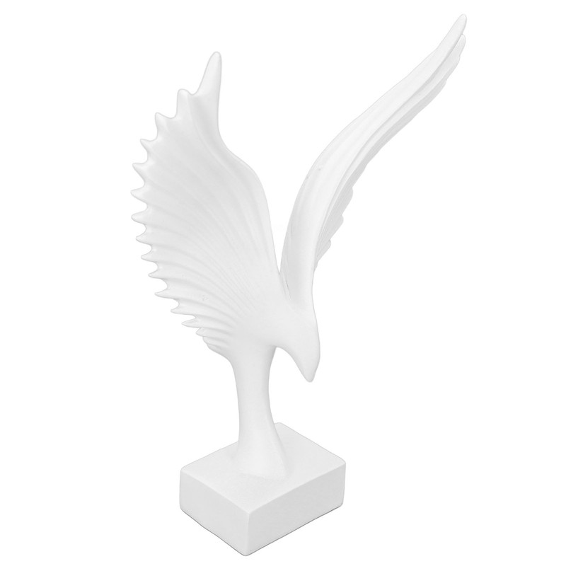 Eagle Abstract Figurine Decorative Resin Geometric Surface Animal Wing Sculpture