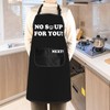 WCGXKO Chef Kitchen Apron No Soup for You Kitchen Cooking