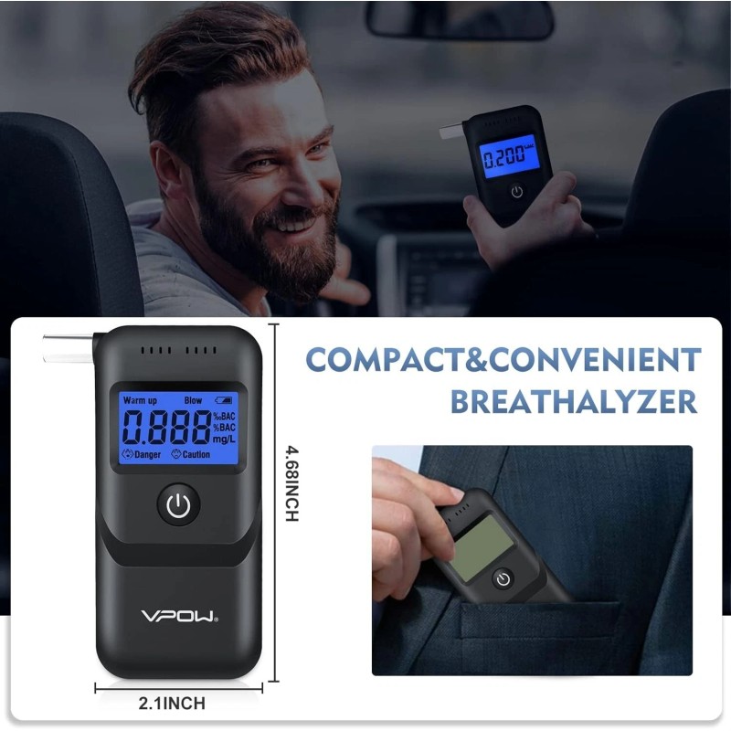 Accurate Alcohol Testing: Professional-G<wbr/>rade Breathalyzer for Personal Use
