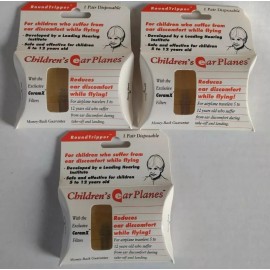 Earplanes Children's EarPlanes by Cirrus Healthcare – Ear Plugs 3 Pair - Kids, Small Ears