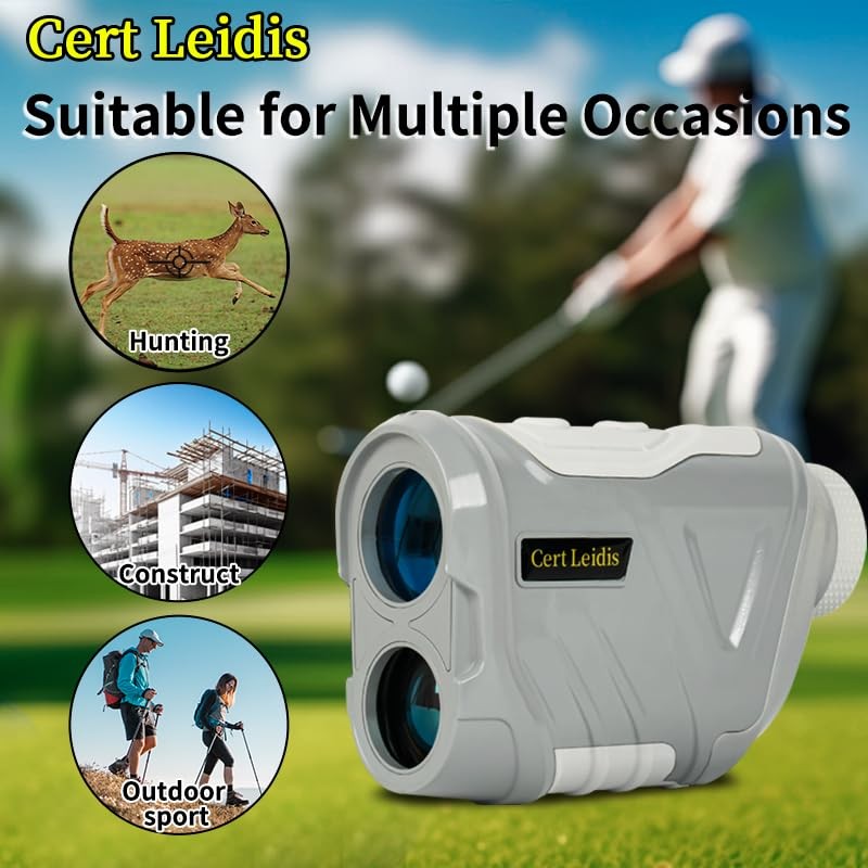 Golf Rangefinder with Slope, 1500 Yards Laser Range Finder Golfing,