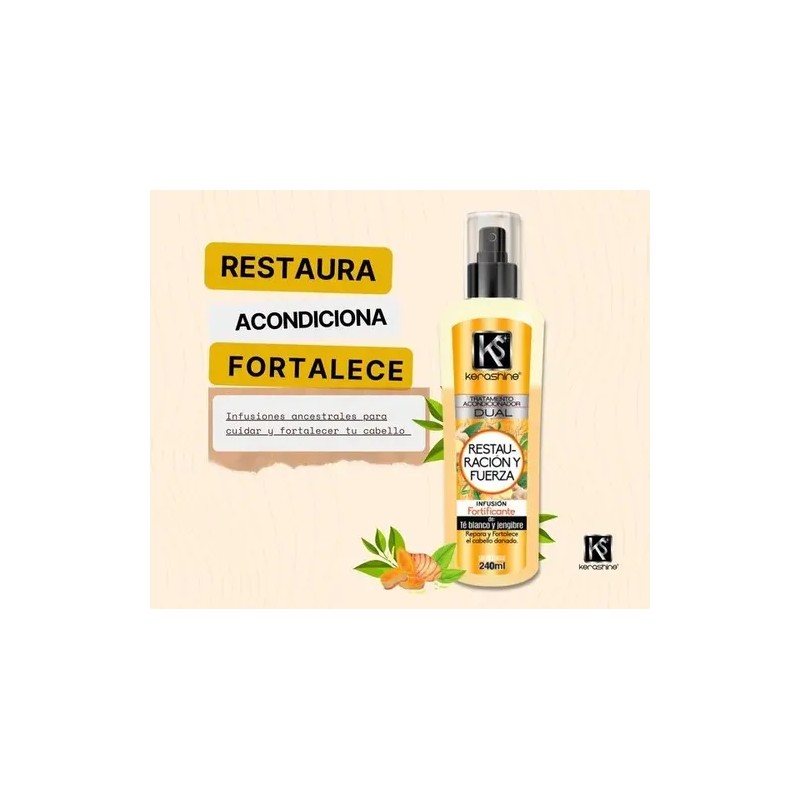 Kerashine Tratamiento Acondicionador Dual 240 Ml C/u - 2 Pz