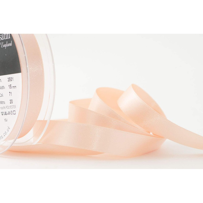 Berisfords Ribbon, Peach, 15 mm