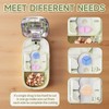 Portable 3-in-1 Pill Divider for Small Tablets, Adjustable Tablet Cutter