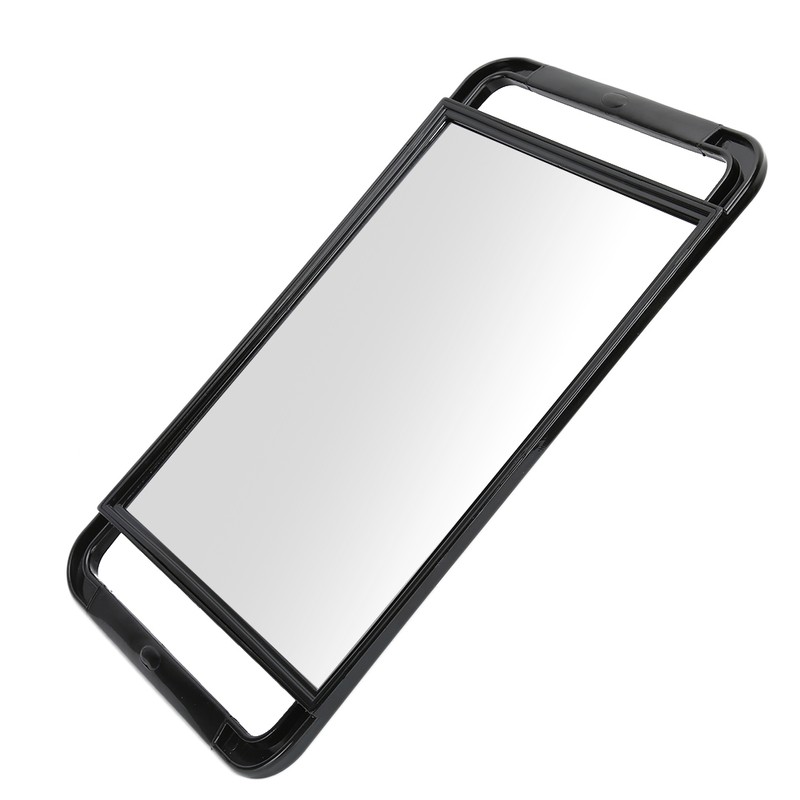 Double Handle Mirror Large Rectangle Makeup Barber Hair Handheld Back