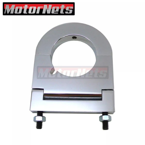 MotorNets Chrome Billet Aluminum 2" Steering Column mount Bracket w/