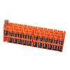 Storacell by Powerpax AAA Battery Storage Caddy, Orange - Holds