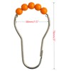 Shower Curtain Hooks Rings Stainless Steel Shower Hooks Orange Acrylic
