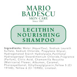 Mario Badescu Shampoo nutritivo con lecitina| Shampoo hidratante y humectante para hombres y mujeres con aceite de jojoba y lecitina | Ayuda a restaurar el cabello seco, dañado y teñido | 236 ml