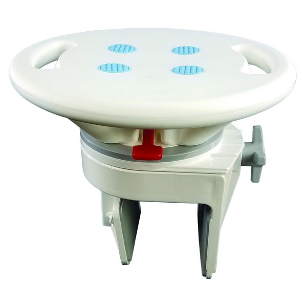 MedGear Tool-Free Rotating Tub Transfer Seat, for Tub Walls 2.2 inches to 4.9 inches Wide