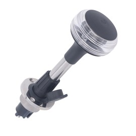 Luz de Popa de Barco USCG 2NM de 9 Pulgadas, LED de Navegación Con Ancla IP65, Redonda Con Base Desmontable para Pontón de Pesca, 10-24V CC 3W