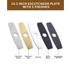 ARCORA 10.2 Inch Faucet Plate, Kitchen or Bathroom Faucet Deck