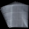 180 Pockets Trading Card Sleeves, 10 Sheets Double Side 9-Pocket