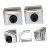 Tofficu 4Pcs Zinc Alloy Glass Door Knob Replacement Non Slip