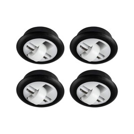 GedoTec® Furniture Roller for Drilling Transport Castors without Brake, Made of Plastic, Total Diameter: 54 mm, Load Capacity: 50 kg, Brand Quality for Your Living Area