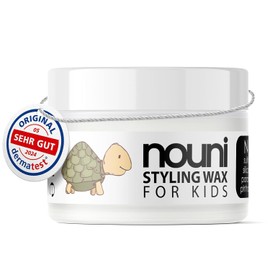 Hair Wax for Children and Toddlers, No Parabens, Silicones, Sulphates or Dyes, Vegan, Made in Germany, Sensitive Hair Styling Wax for Girls and Boys + Coconut Fragrance, nouni 50 m