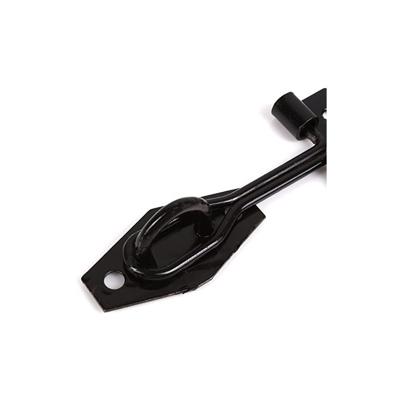 Merriway® BH01747 Hasp and Wire Staple, 75mm (3 inch)- Black