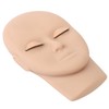 Lash Mannequin Head Reusable Soft Touch Rubber Replaced Eyelids Mannequin