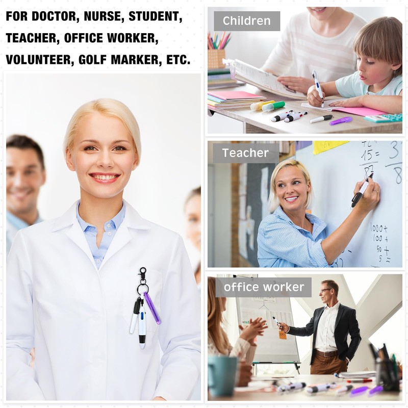 Yexiya 200 Pcs Nurse Pens Set for Badge Including Mini