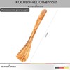 Schwertkrone Cooking Spoon Set, Olive Wood | Spatula | Risotto