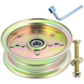 NIDAIFEI 539132728 Idler Pulley Compatible with Husqvarna 589766102, 589766101 for 42" 46" 48" 54" 61" Cutting Deck Fits Husqvarna Z246 Idler Pulley, MZ52, MZ54, MZ61, MZ6128, RZ4623, RZ4824F, RZ46I