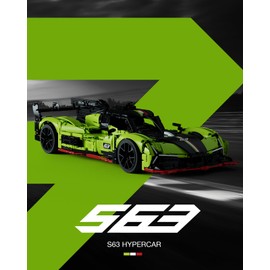 Nifeliz S63 Hypercar Model Building Set, 1:8 Scale Collectible Racing Car for Adults, Build and Display Race Car Model for Home or Office Décor, Gift for Motorsport Fans (3,699 PCS, NF10283)
