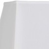 White Large Rectangular Lamp Shade 14" Wide x 6" Deep