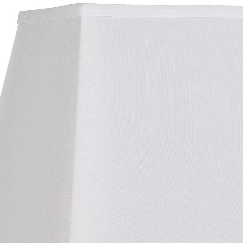 White Large Rectangular Lamp Shade 14" Wide x 6" Deep