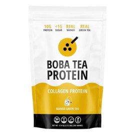 Mango Green Tea Flavored Collagen | 30 Servings | Grass-Fed Hydrolyzed Bovine Collagen Powder for Men and Women | Promotes Hair, Nail, Skin, Bone, and Joint Health | No Added Sugar