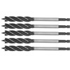 5Pcs Woodworking Drill Bit Metal Hole Saw Auger Bit 4-Fulte