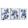 RyounoArt Blue Flower Pictures Navy Blue Hydrangea Wall Art Canvas