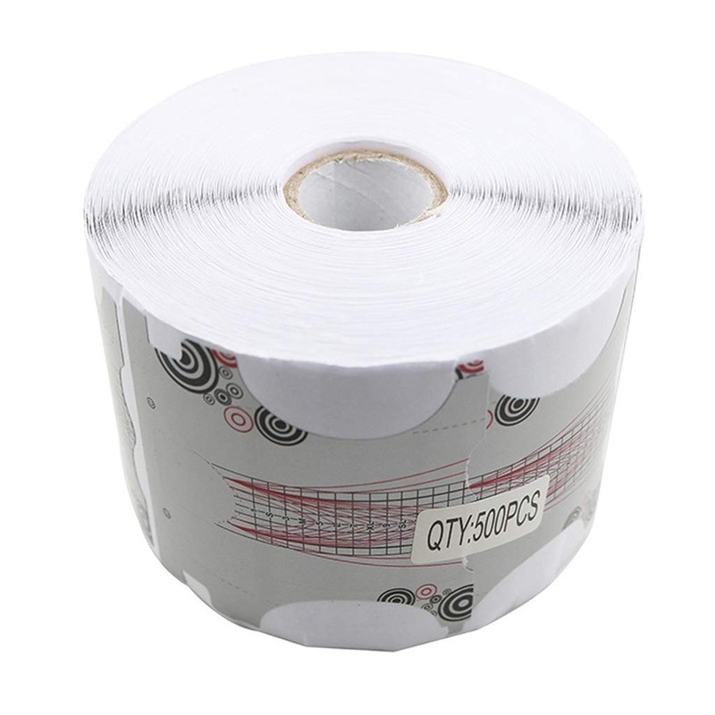 zalati Nail Shapes Pack of 500 Sticker Extension Paper Holder