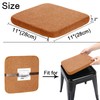 BUYUE Friendly Woven Fabric Magnetic Bar Stool Cushions Set of