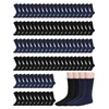 Suhine 50 Pairs Homeless Socks Men Crew Socks Bulk Soft