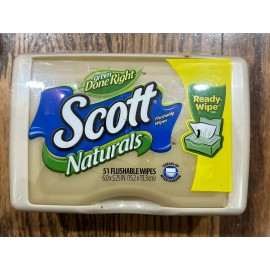 Cottonelle SCOTT Moist Wipes Pop-up Refill 51 Discontinued Collector Sealed Prop - Almond