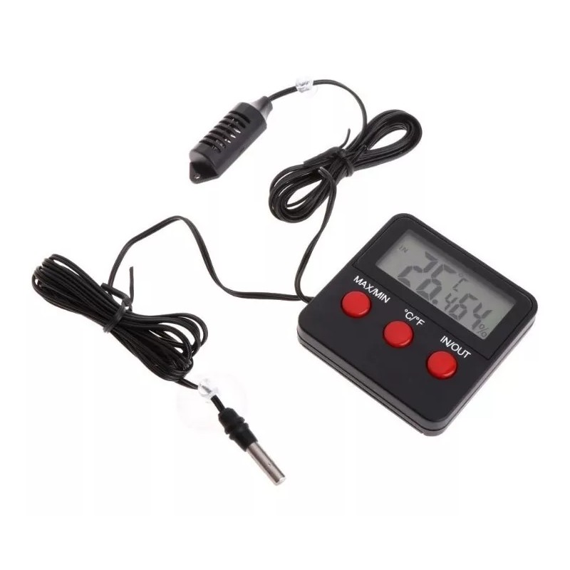 Alien Technology Termómetro Higrómetro Digital Lcd Terrario Sensor Humedad