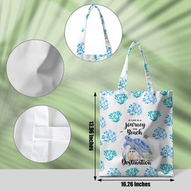 CSHVJ Sea Turtle Tote Bag, Multicolor357, 14 x 16inches, Women's Adult Unisex, Cotton/Polyester, Reusable Tote Bags