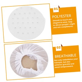 Gatuida 4pcs Invisible Bun Hair Nets for Women and Girls Elastic Mesh Hair Accessories for Ballet Buns Dance and Everyday Use