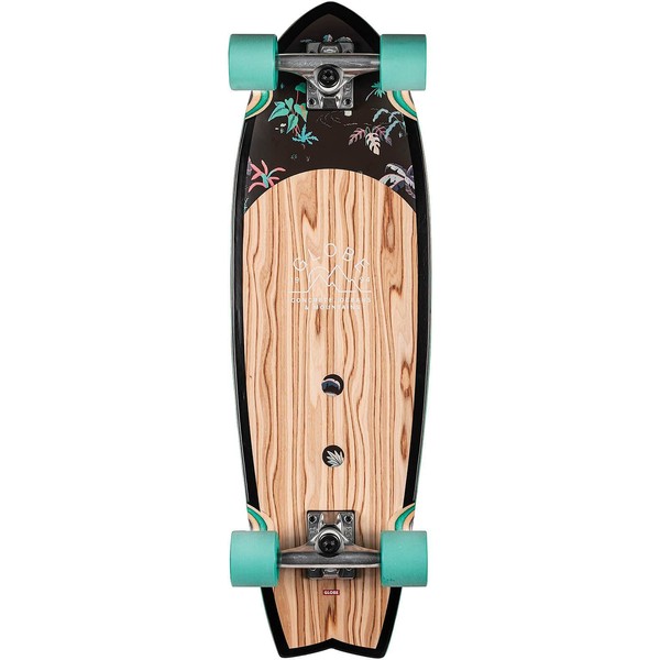 Globe Sun City Complete Skateboard,Olivewood/Neon Jungle,30" L x 9.0" W - 18.5" WB