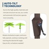 Tobeos 9FT 3 Tiers Patio Umbrella with Auto Tilt and