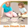ywmigl 20 Pcs Sidewalk Chalks for Kids Non Toxic Jumbo