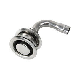 Whitecap 6006C 316 S.S. 90 Degree Flush Fuel Vent S.S.