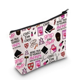 L-Blonde Broadway Musical Inspired Gift Musical Theater Zipper Pouch Makeup Bag Gift for Actor Actress (OMG Bag)