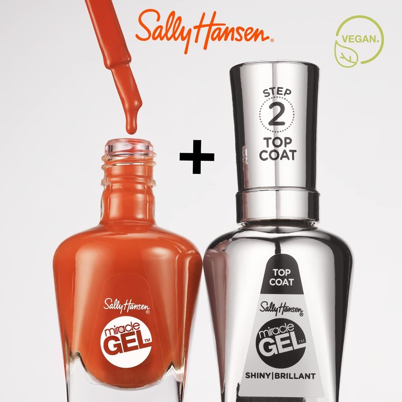 Sally Hansen Miracle Gel™, Summer Camp Peach Retreat, Long Lasting,