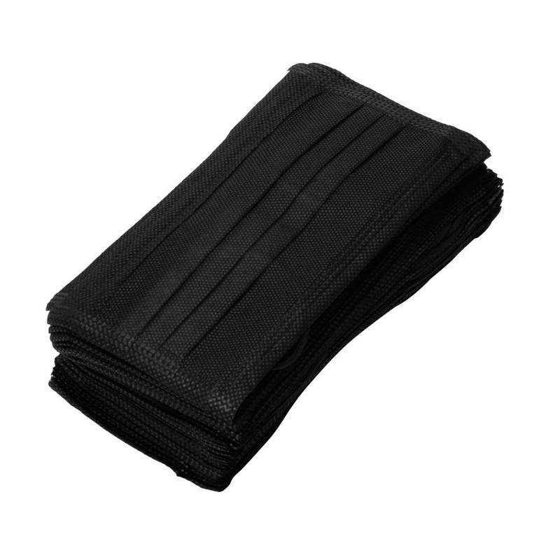Pack of 50 Bacterial Filter Dust Mask, Disposable Face Masks,&nbsp;Black