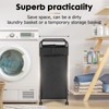 SweetBin Laundry Hamper, 90L Oxford Fabric Laundry Sorter with Wheels,