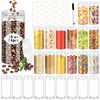PeacePeo 24 Pcs Plastic Jars, 16 OZ Plastic Jars with
