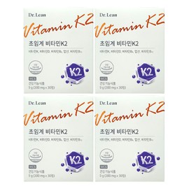 Dr.Lin Supercritical Vitamin K2 30 tablets, 4 boxes, 4 months / 닥터린 초임계 비타민K2 30정 4박스 4개월